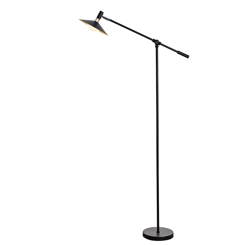 Állítható fekete LED-es állólámpa 3 világítási móddal