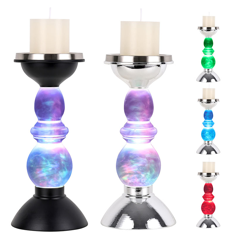 Felhős éjszakai fény gyertyaernyővel