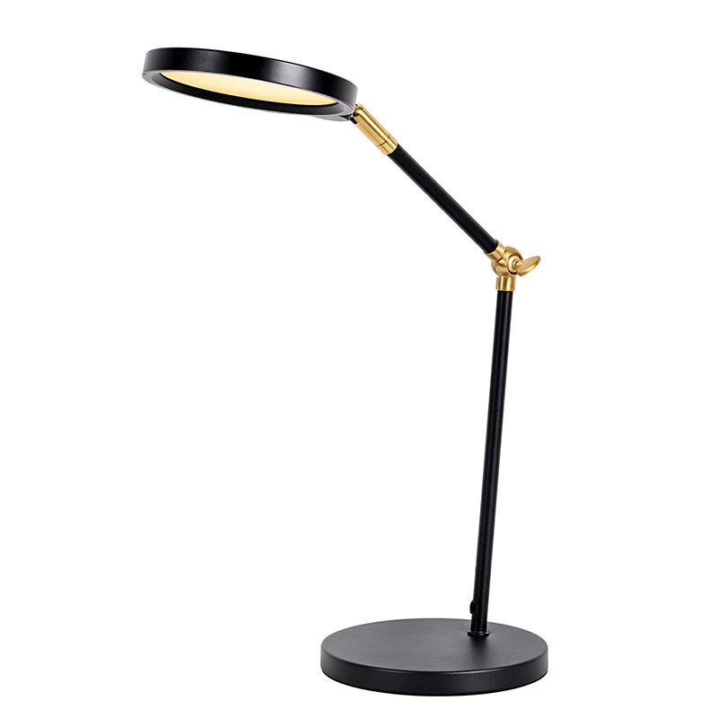 Arany LED -es asztali lámpa hosszú karral