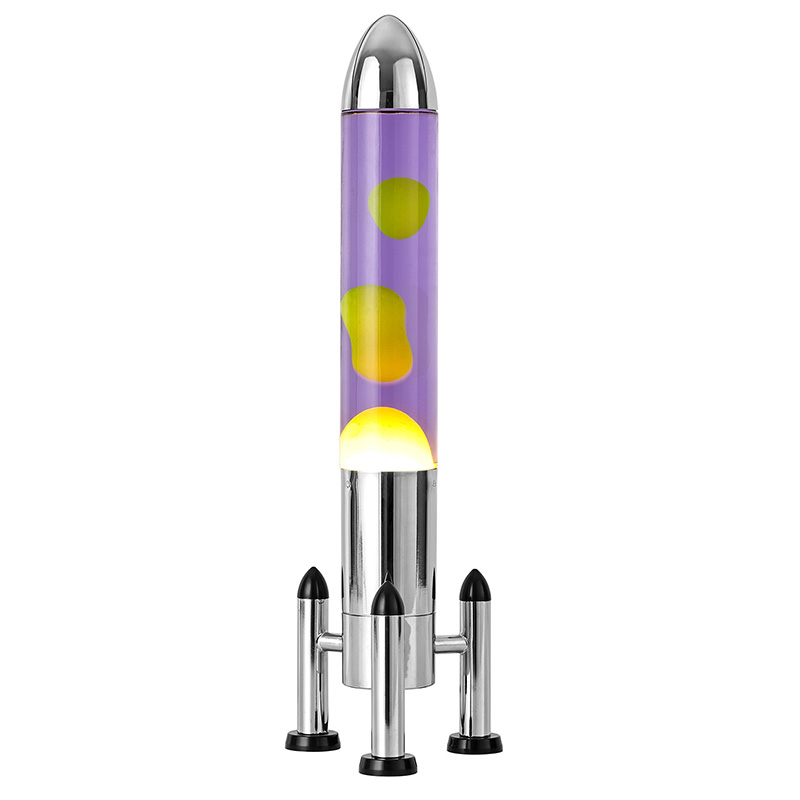 Nagy LED láva lámpa rakéta ernyővel