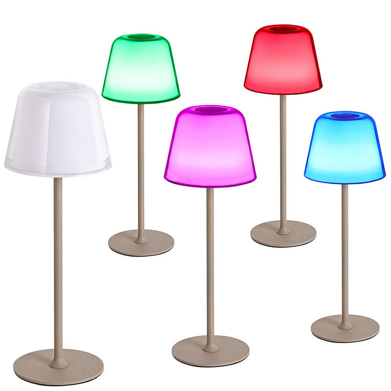 LED asztali lámpa RGB gombás árnyékkal