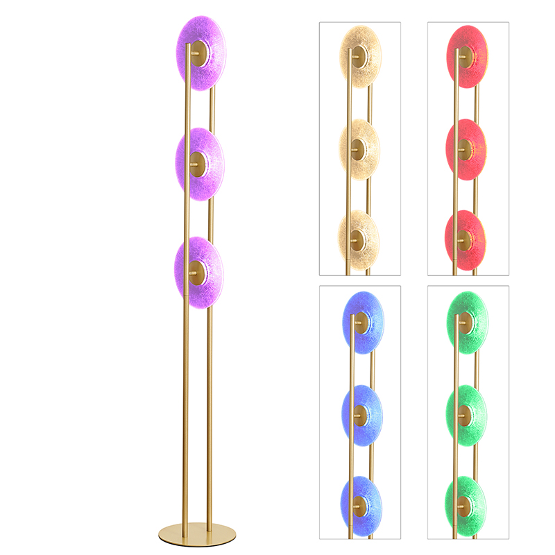 LED RGB állólámpa 3 lemezzel