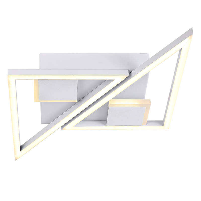 Modern, egyszerű kialakítású, meleg, könnyűfém mennyezeti lámpa