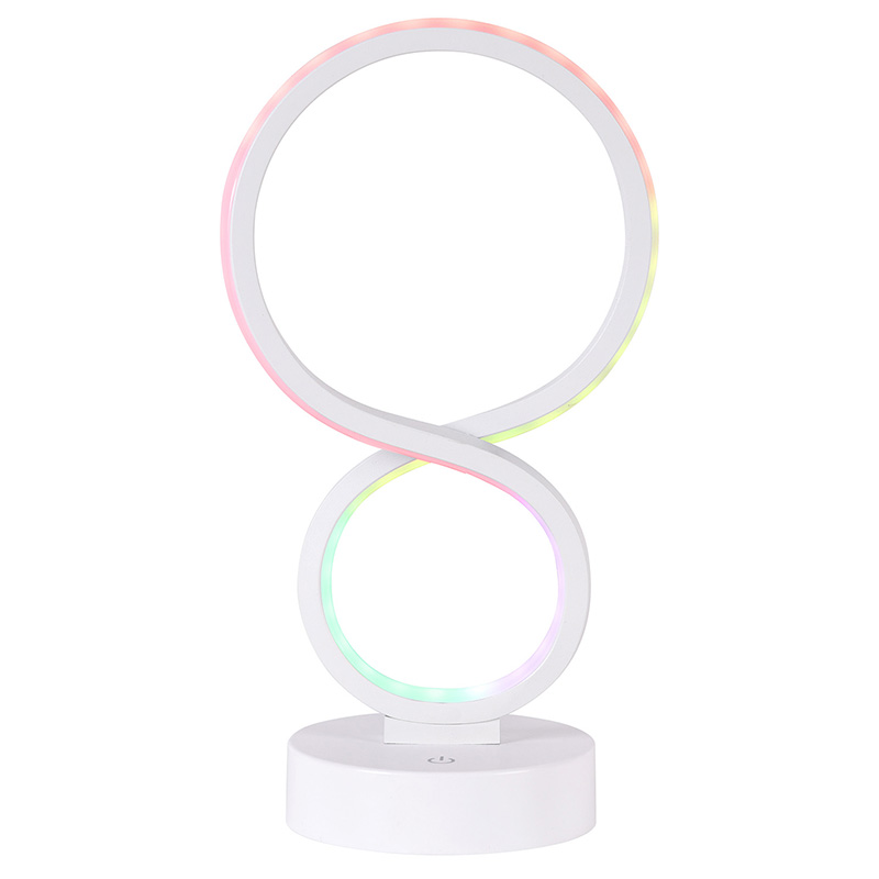 RGB fényű led asztali lámpa 8 ernyővel