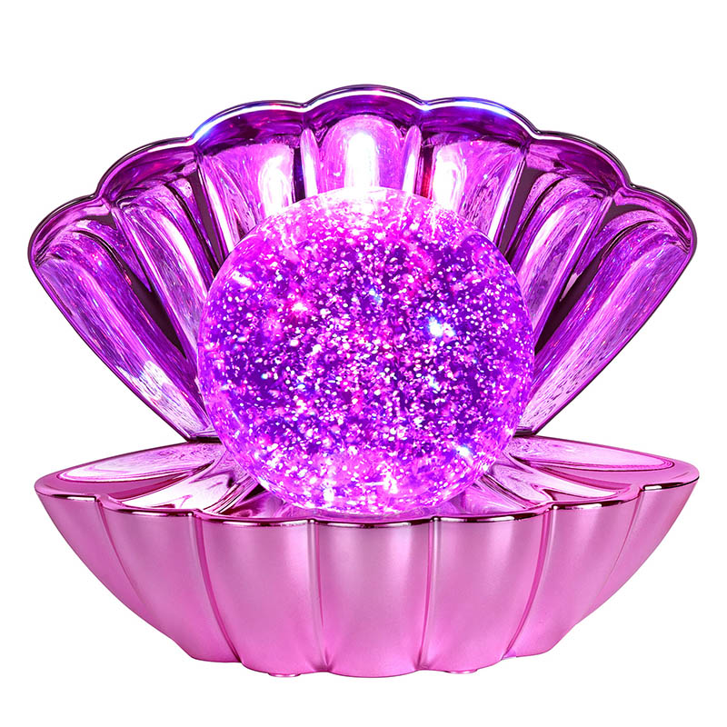 RGB shell lámpa csillogó folyadékkal